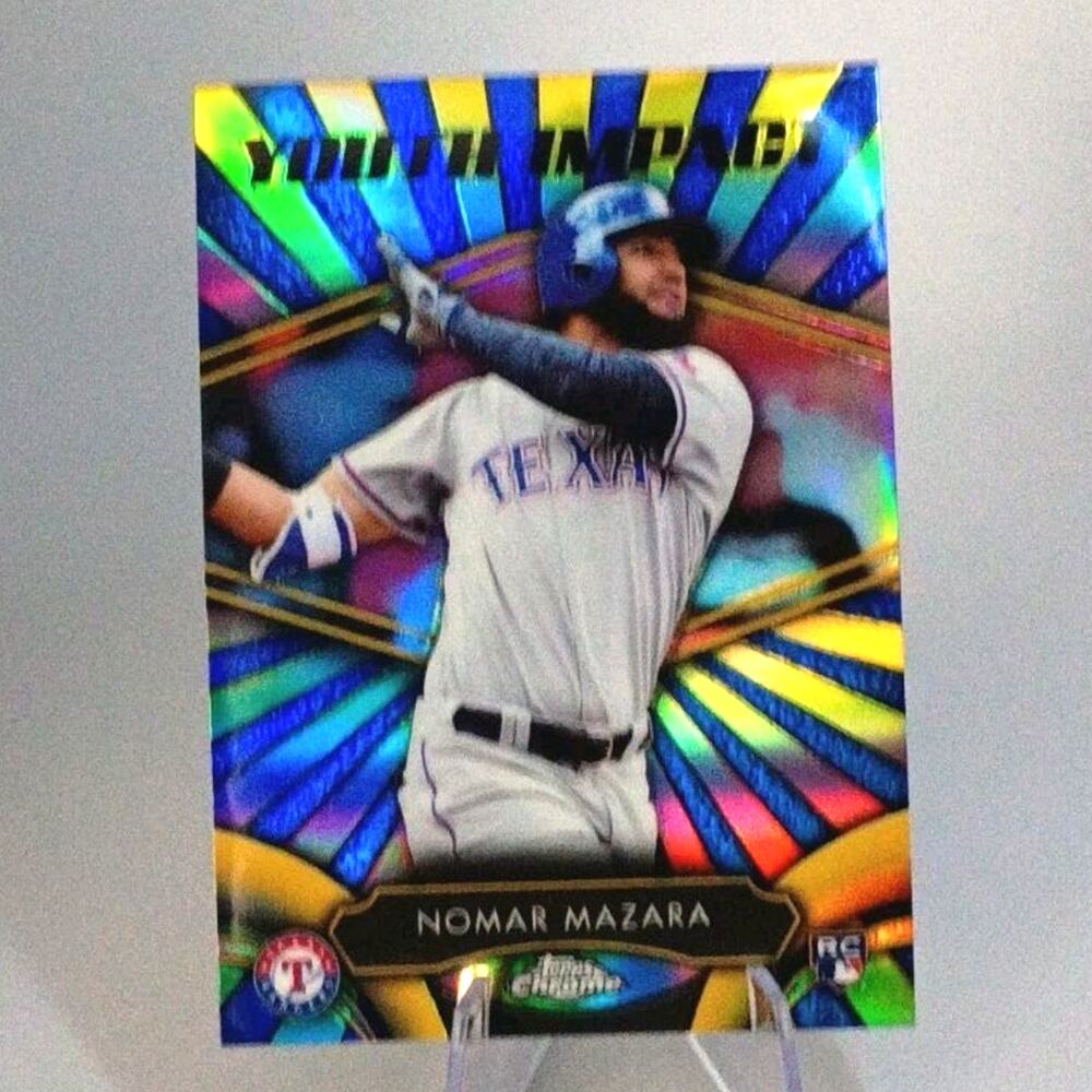 2016 Topps Chrome - Youth Impact Nomar Mazara #YI-13 (RC) REFRACTOR